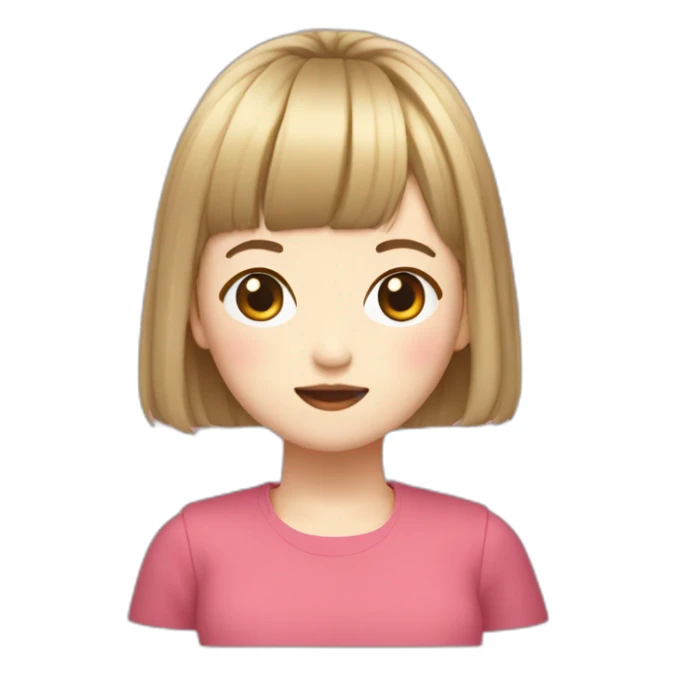 Yoo Jeongyeon Bob Hair sticker