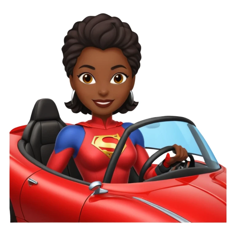 Bumblebee superhero black female’s sexy roadster car sticker