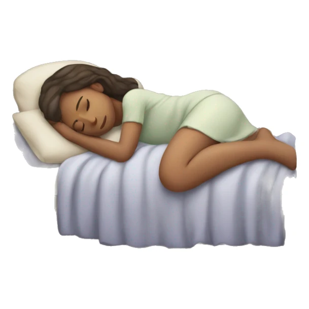 Girl sleeping on Christmas Eve sticker