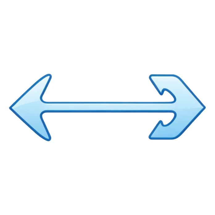 A hand-drawn line with a thin, wavy arrow at the end, in white color. sticker