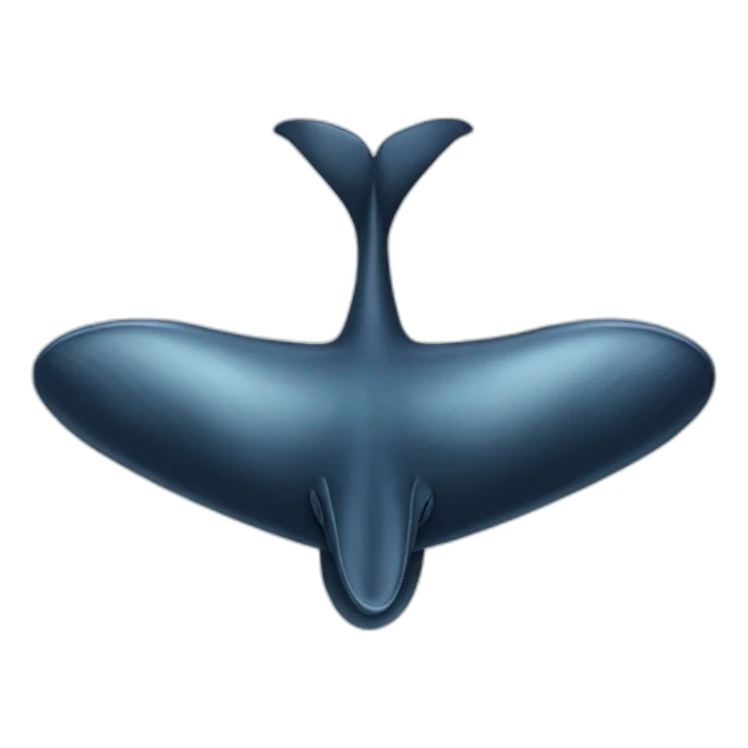 whale tail sticker