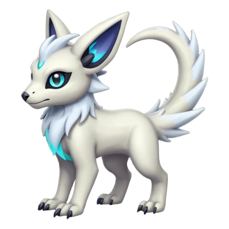 Eldritch Spooky Scary Linoone-Absol-Trico-Hybrid (Full body) sticker