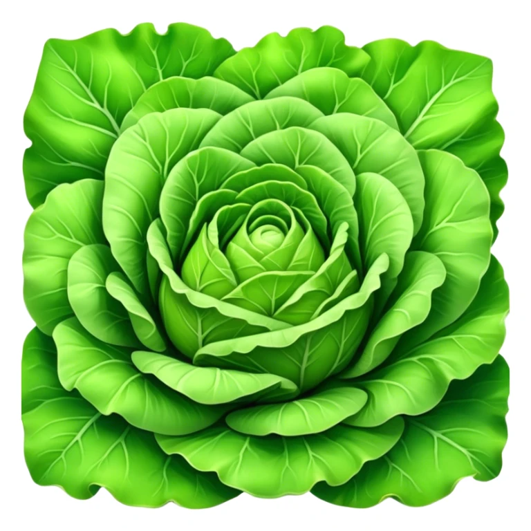 Cinematic crisp green lettuce, fresh and leafy, slightly curled edges, detailed textures, vibrant and refreshing, ultra-realistic and inviting. sticker