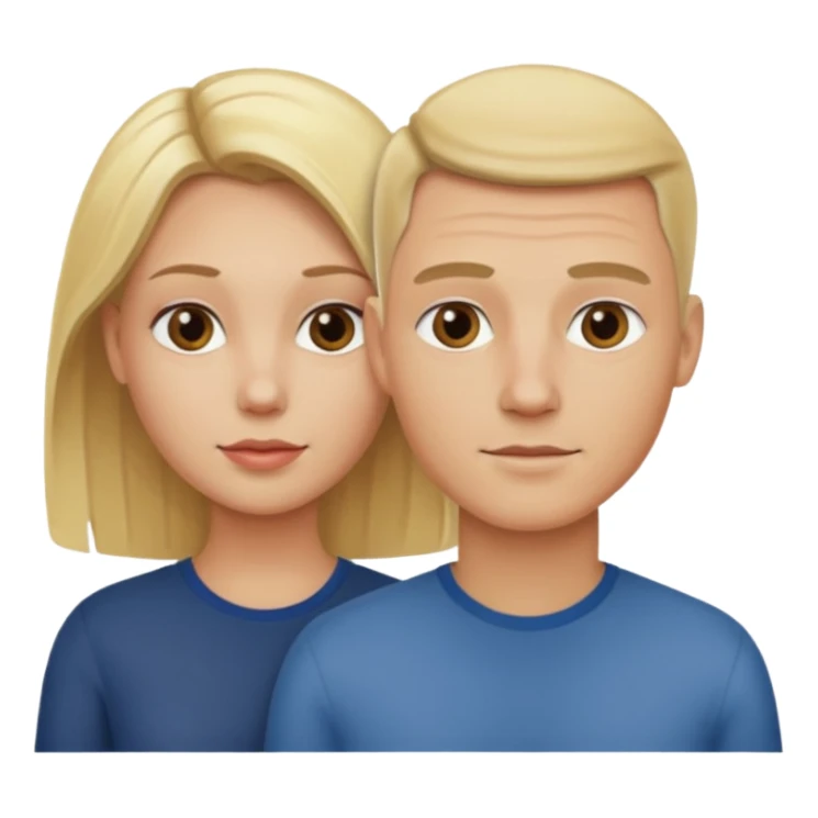 Two blonde women and a man with skin head  sticker
