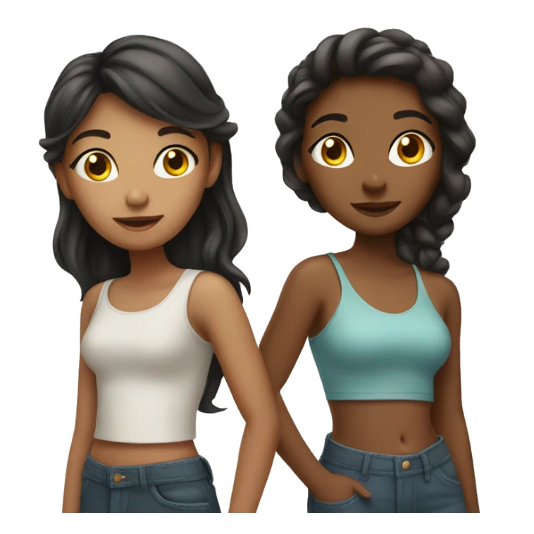 Group of four girls sticker