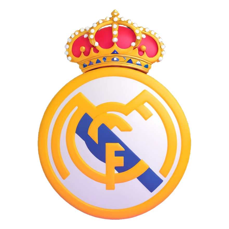 Real Madrid football club logo sticker