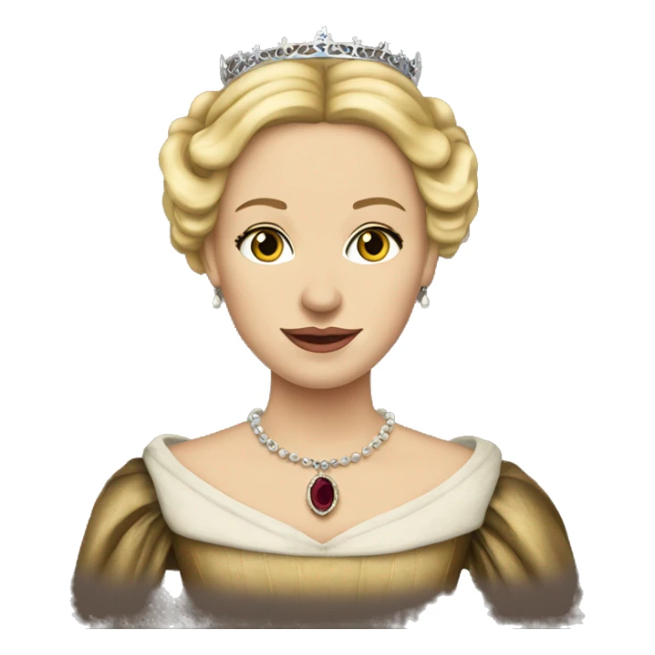 Queen Jane of tudor England blonde sticker