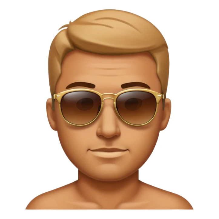 A man in a sun glasses  sticker