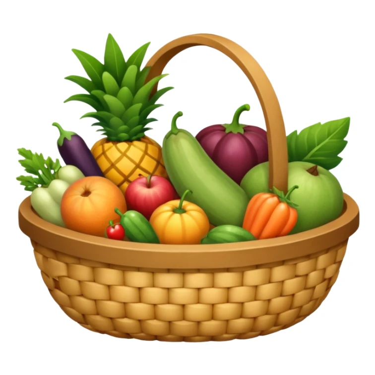panier de fruits et légumes sticker