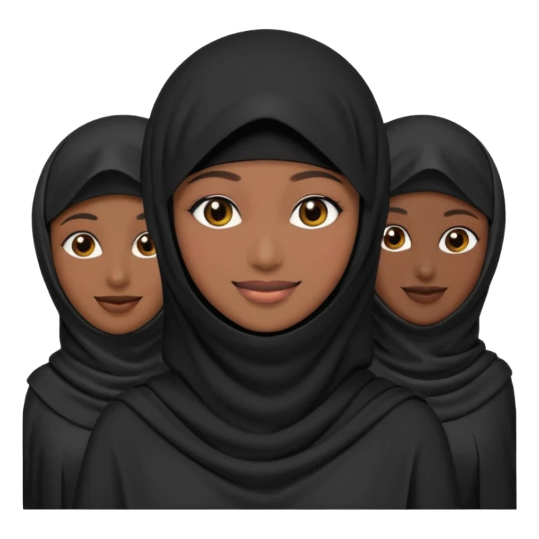 Black bedoon essm niqab wearing women sticker