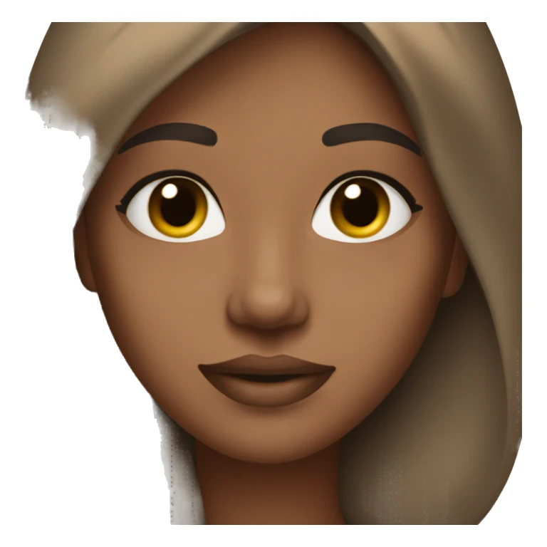 skincare brunette with light skin  sticker