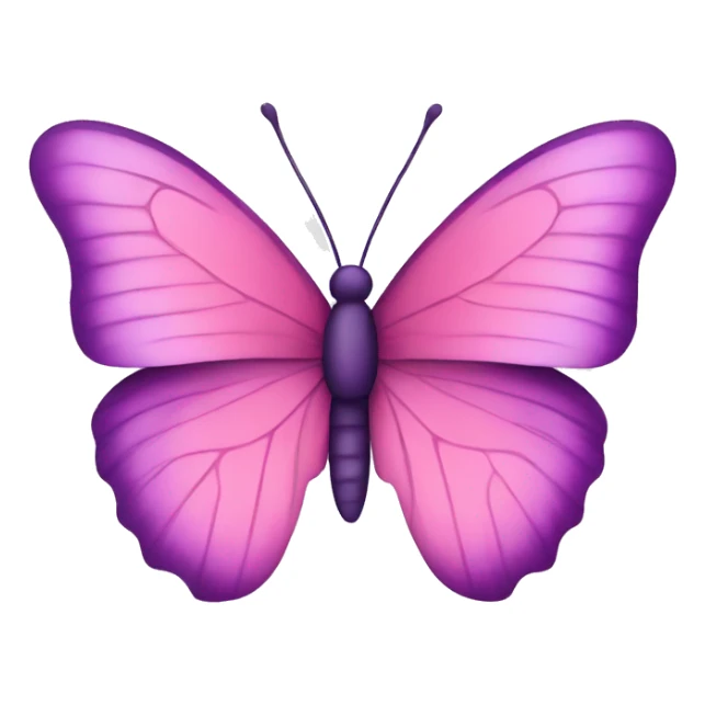 Butterfly pink and purple  sticker