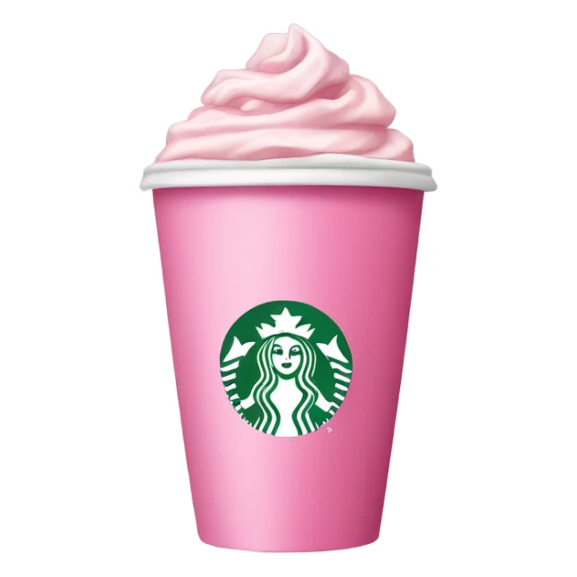 pink starbucks cup with coquette bow  sticker