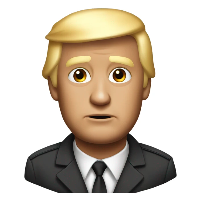 super realistic Donald Trump in prison uniform sticker