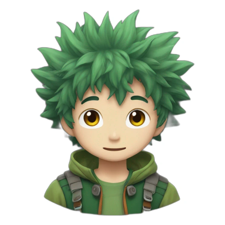 Deku anime sticker