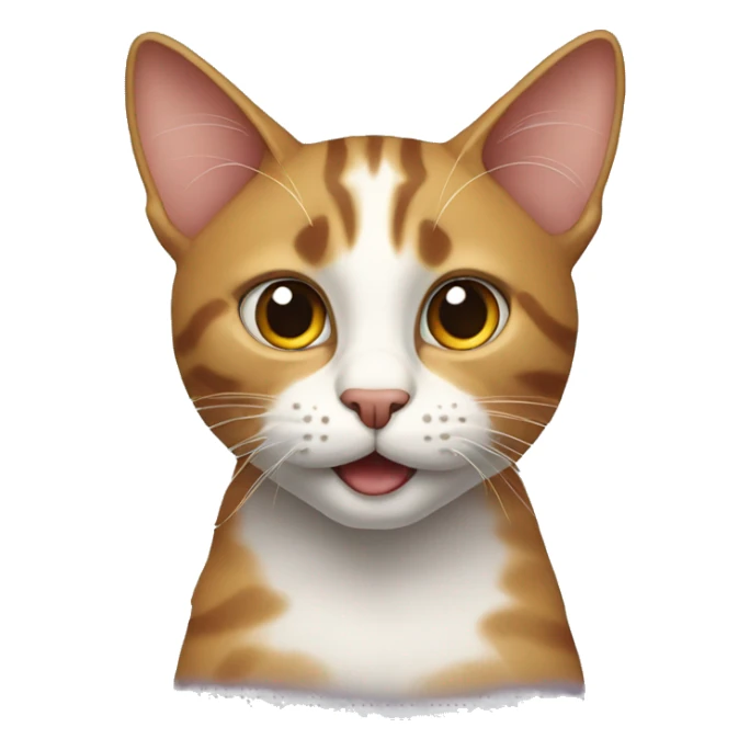 bold cat sticker