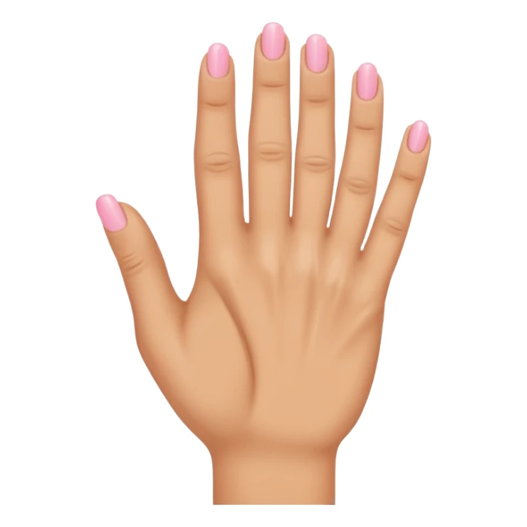 Hand with Index, Middle, and Pink out straight with ring finger bent in tight sticker