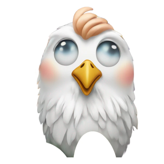 Beautiful chicken with pastel eggs beside it sticker