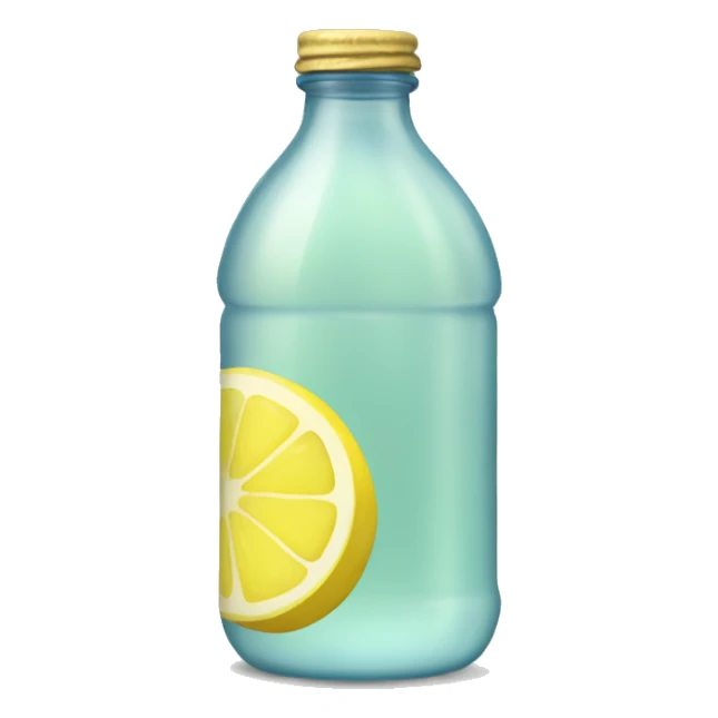 Bottle of lemonade sticker
