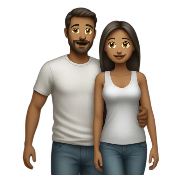 Femme voilée se mariant avec un homme sticker