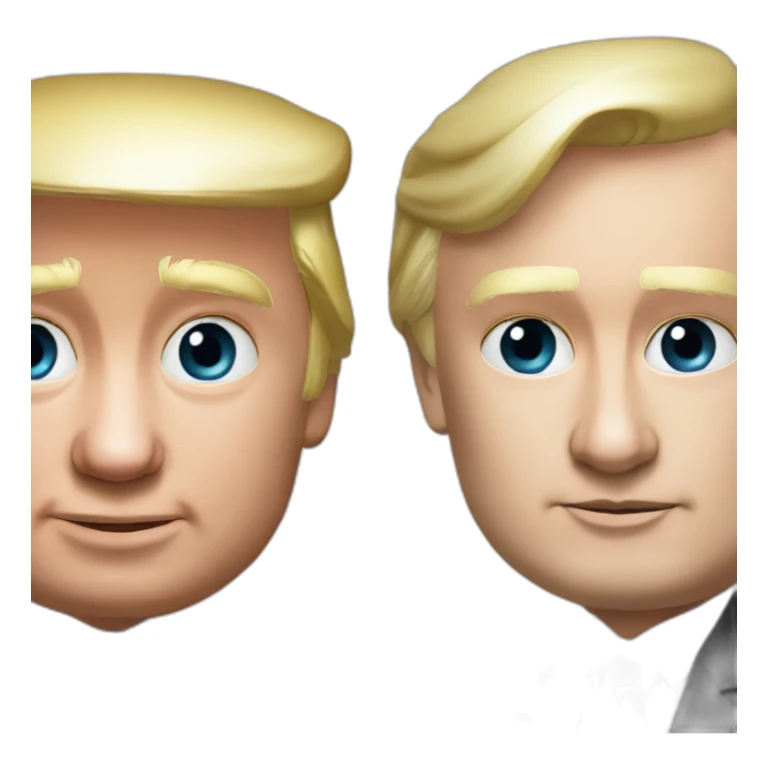 Vladimir Putin and Donald Trump f1 racing sticker