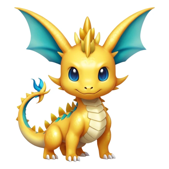 Shiny-Eeveelution-Cute-Fakemon-Dragon-Pokémon-fusion full body sticker