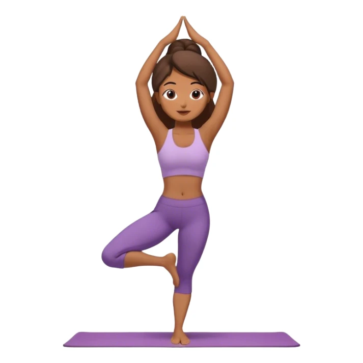 Latina-woman-doing-yoga-tree-pose sticker