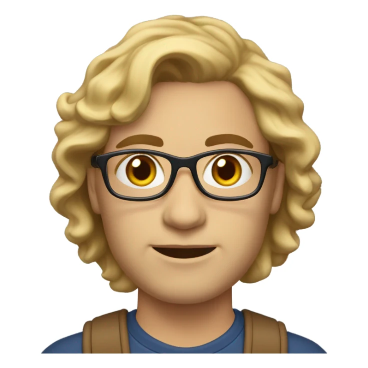 A colombian teacher, about 37 years old, wavy brown blond hair sticker