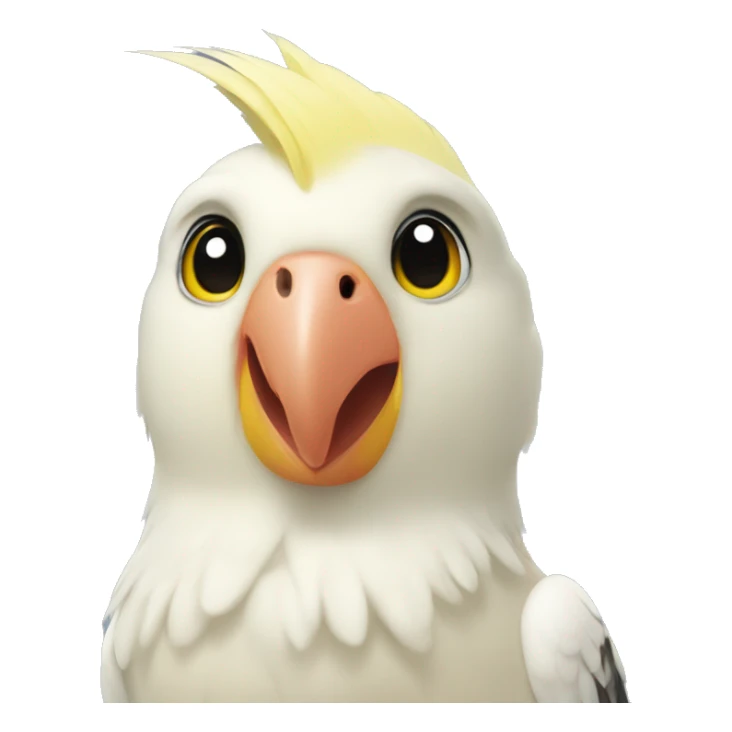 Lutino cockatiel sticker