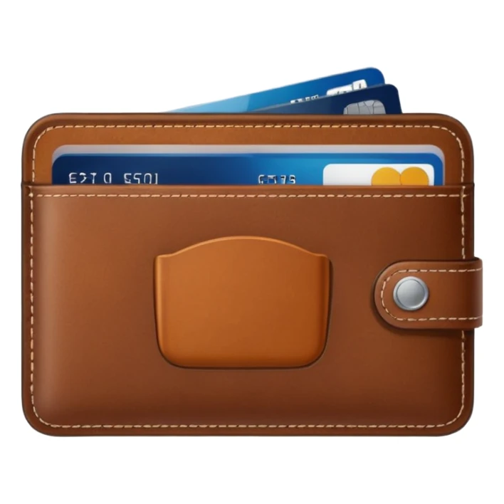 portefeuille avec billet et carte bancaire sticker