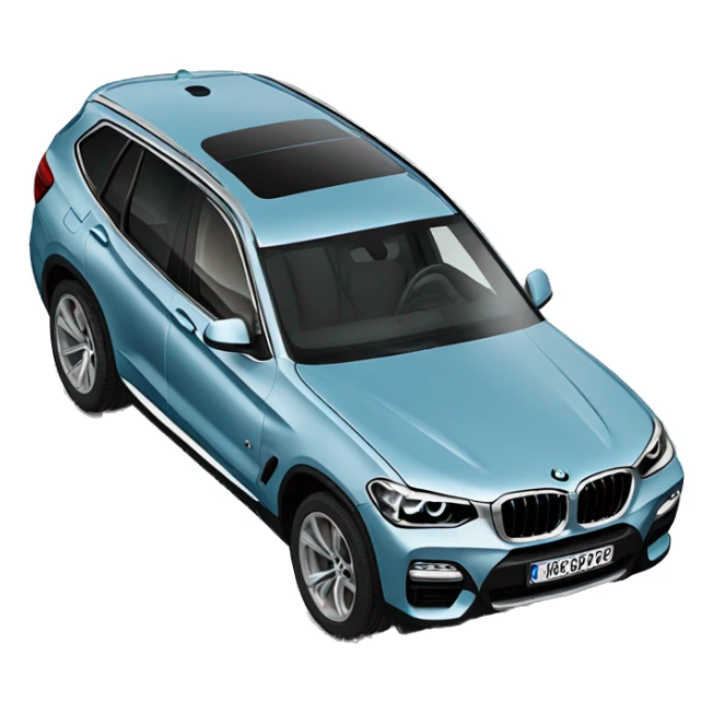 BMW X3 lightblue sticker