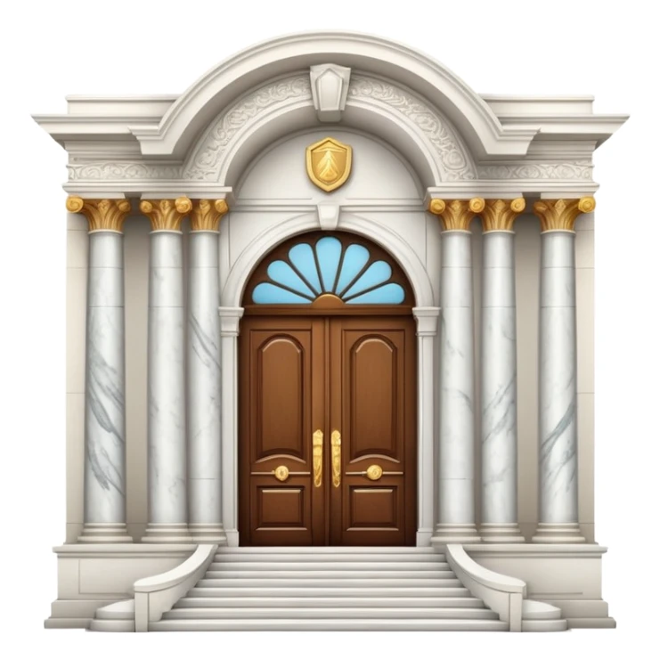 luxury mansion with grand entrance sticker