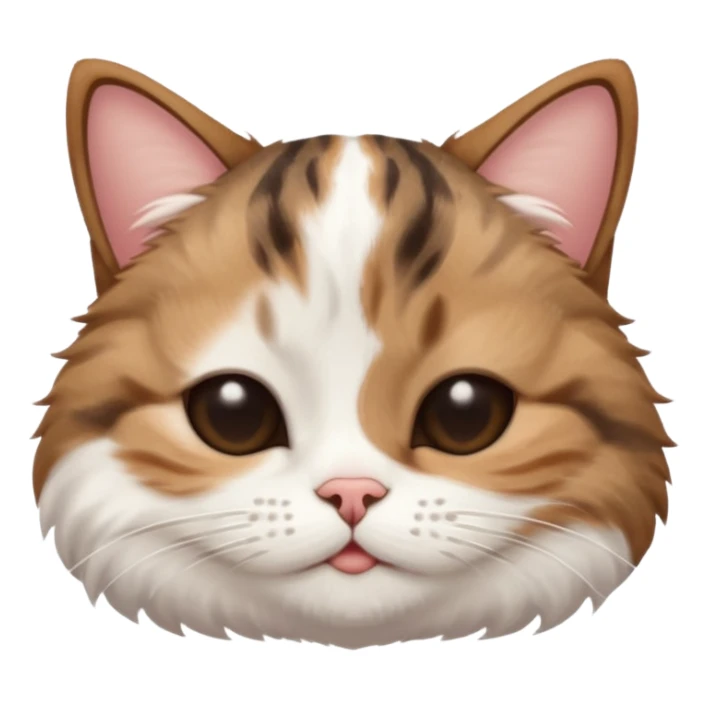 dark brown tabby and white cat in funny positions upside down with eyes closed sticker