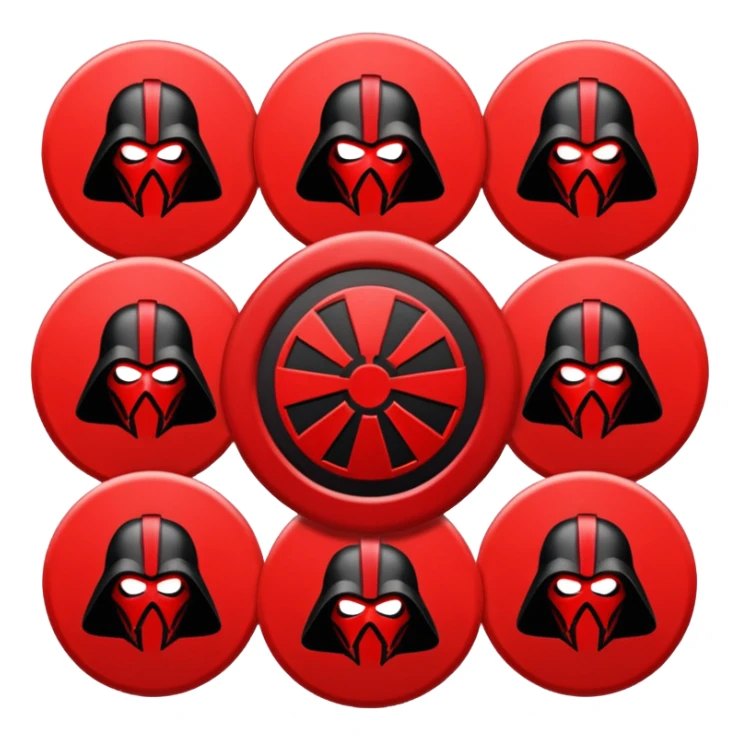 i want a red sith empire . roblox clan based imagine were the logo is a red cirlce with differet desings in it sticker