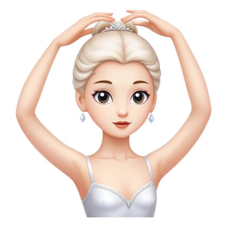 a ballerina white girl sticker