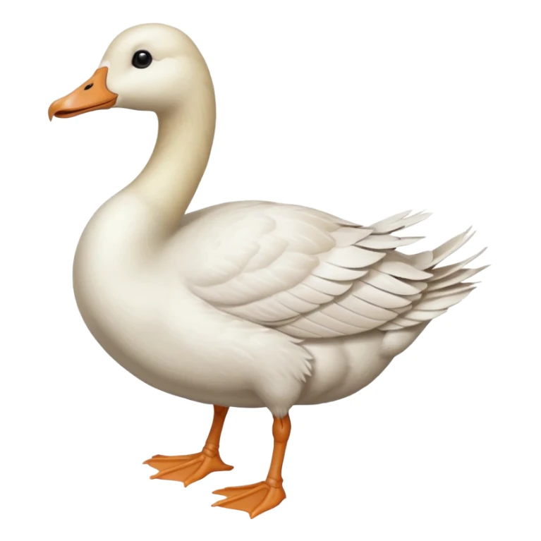 goose with a head, that looks like human female feet  sticker