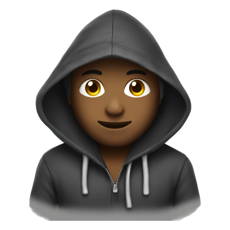 cqrwearing a hoodie sticker