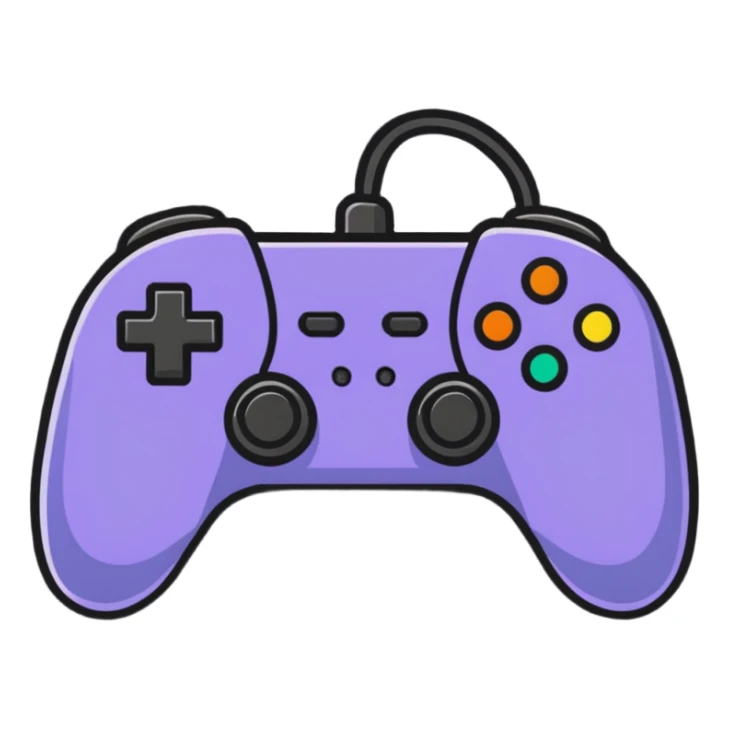 Colorful gaming platform logo for 'qbix88' with controller, community of players, and victory trophy sticker
