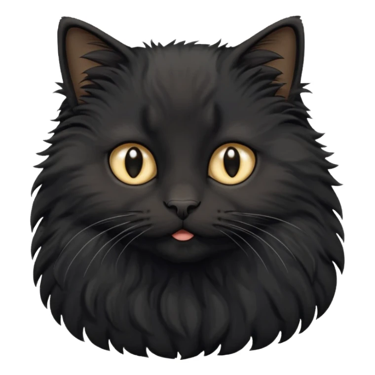 Black fluffy cat goes on holiday to romania sticker