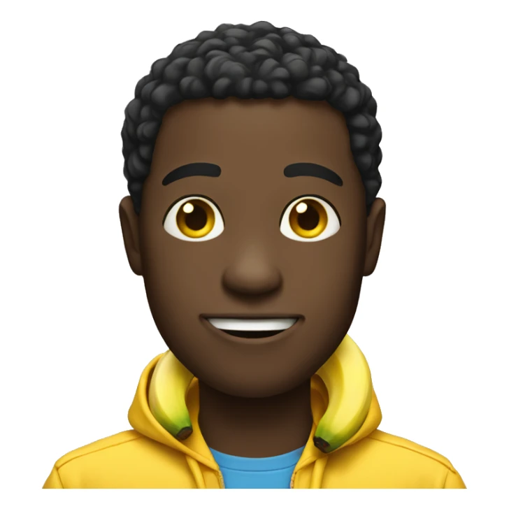 Black dude with banana sticker