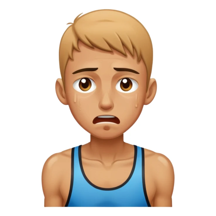 skinny athlete crying sticker