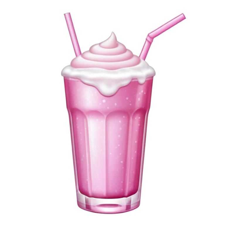 sabrina carpenter glittery pink drink with cold foam sticker