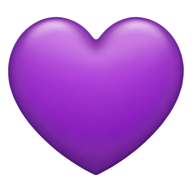 heart emoji with red outline and purple fill sticker