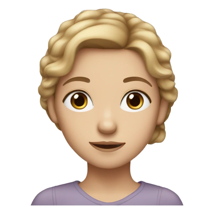 Girl with Blue eyes and light Brown Hair  sticker