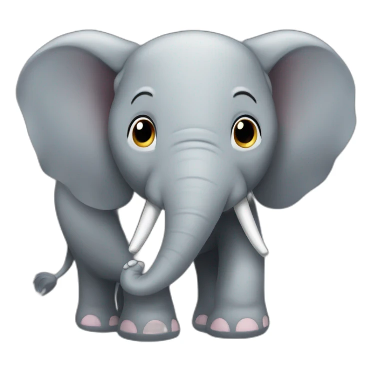 éléphant coeur sticker