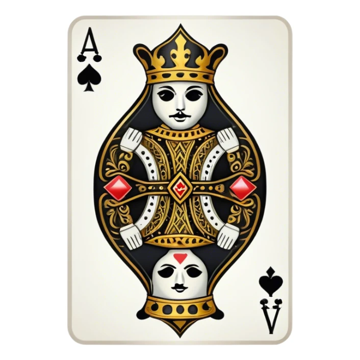 Jack of Spades playing card sticker