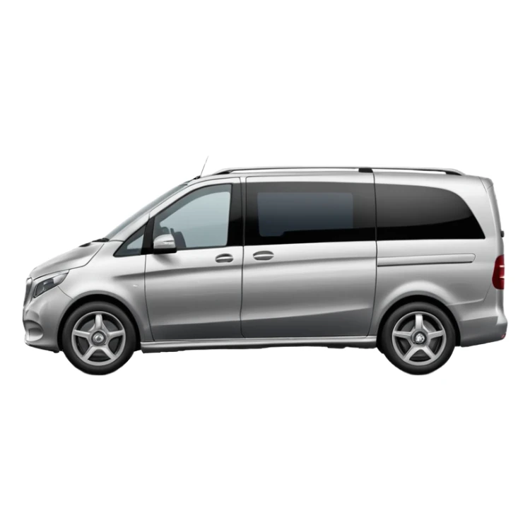 side view of Mercedes V-Class van sticker