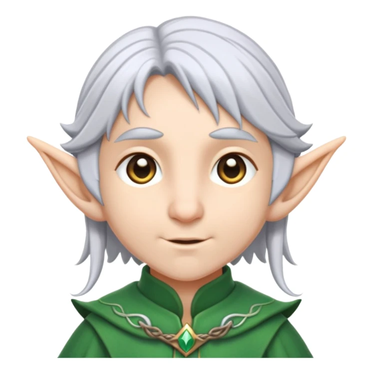 Frieren the elf mage with silver hair sticker
