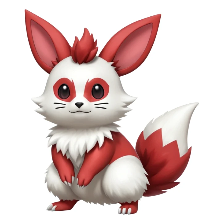 Shiny Furret-Flareon-Minccino-Zangoose-Hybrid (Full body) sticker