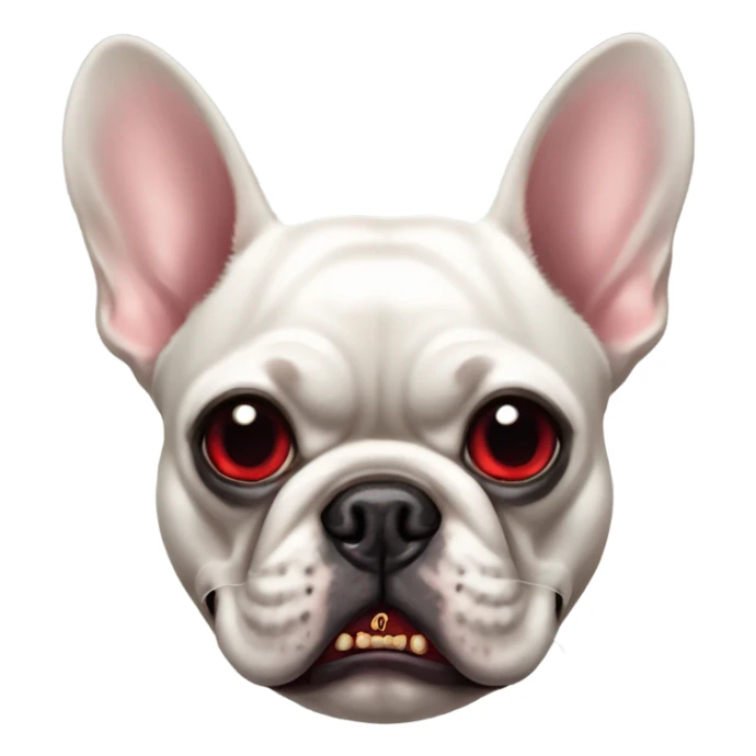 French Bulldog with Vampire Theeth sticker